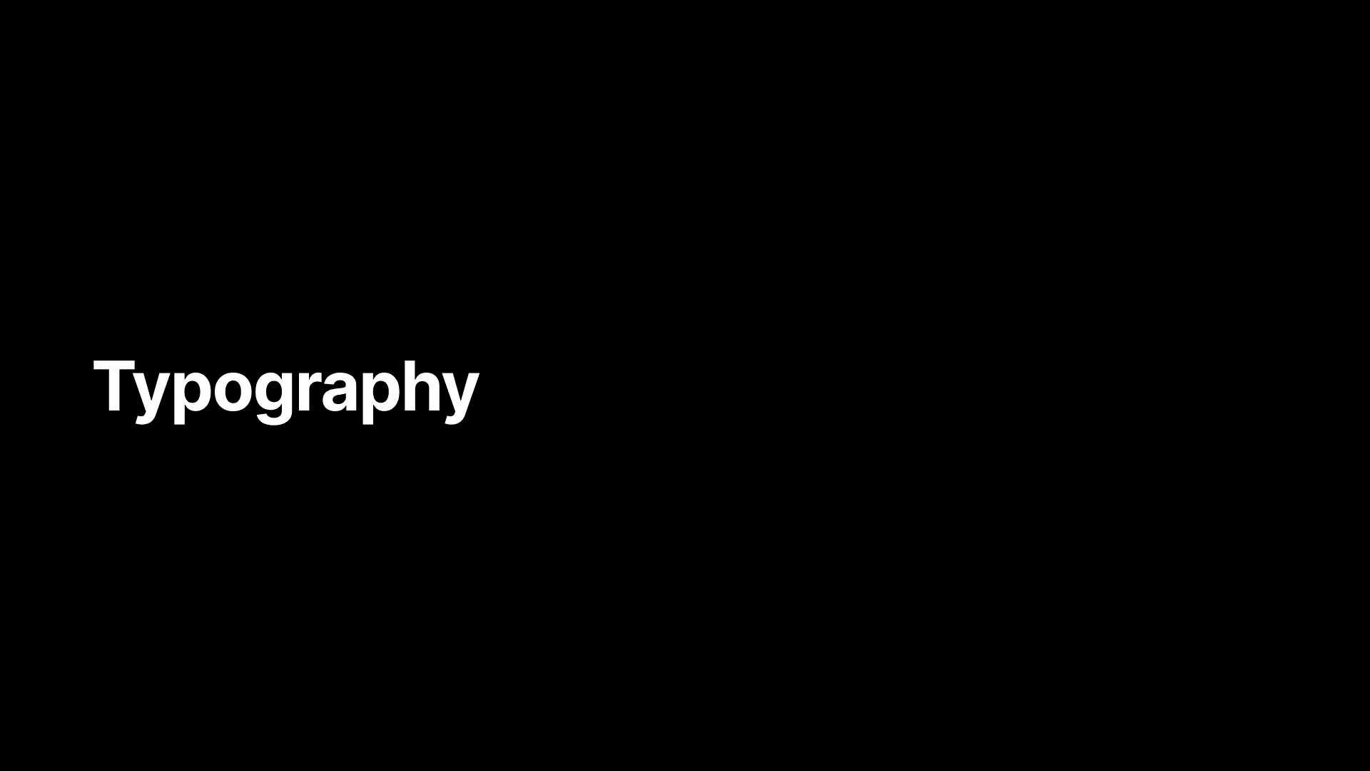 Typography section divider from the COROS brand guide.